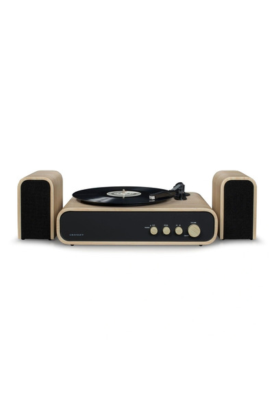 CROSLEY Gig Bluetooth Record Player with External Speakers - Wood