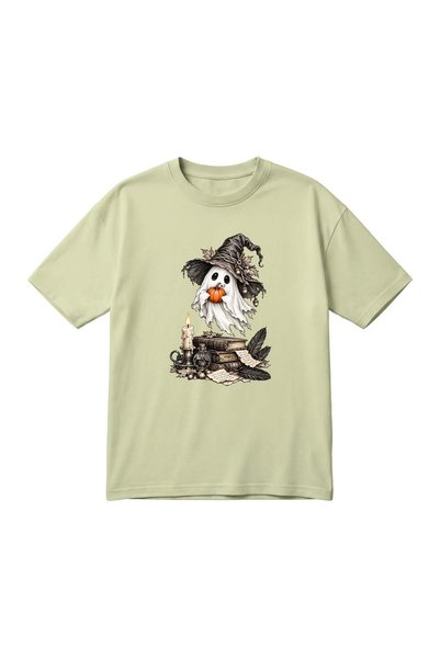 barsdepo HALLOWEEN HAYALET Τυπωμένο Unisex Oversize T-Shirt