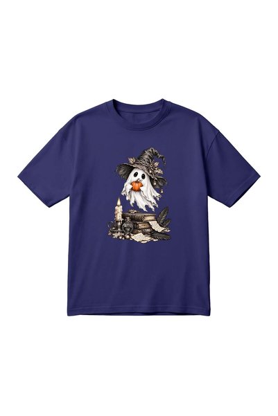 barsdepo HALLOWEEN GHOST Printed Unisex Oversized T-Shirt