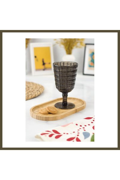 northcity n Allegra Charcoal Grey Glass Cup - 450 ml Single Acrylic Material ...