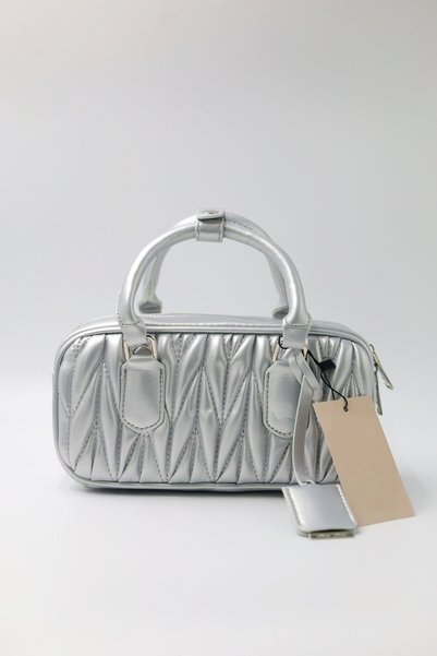Generic Small Arcadie Top Handle Bag in Matelassé Nappa Leather Crossbody Sho...