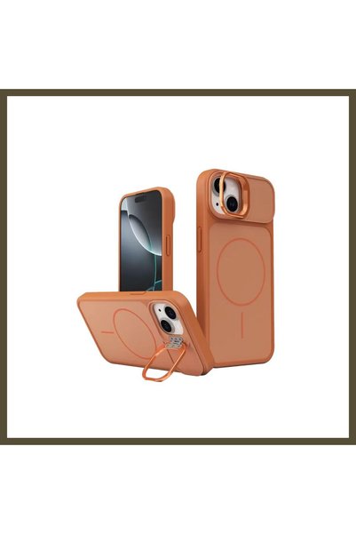 northcity n Joko iPhone 14 Compatible Pale MagSafe Stand Case - Orange BX