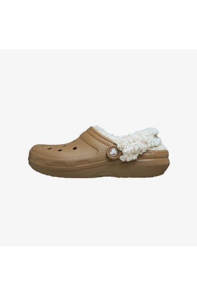 Crocs Saboti clasici căptușiți cu fleece, sepiu