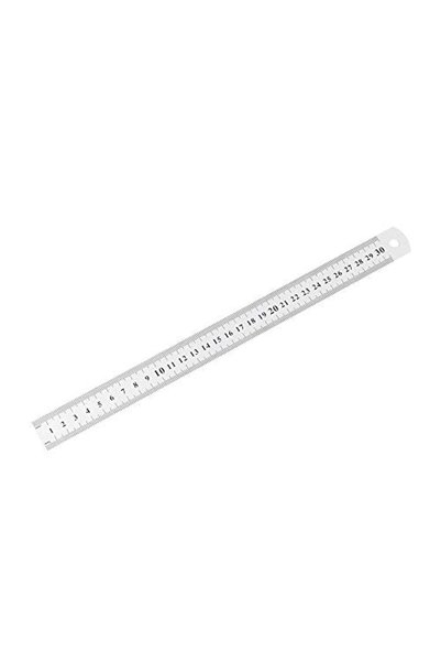 N&A Fashion Stainless Steel Metal Ruler Straight Measurement Double Sided for...
