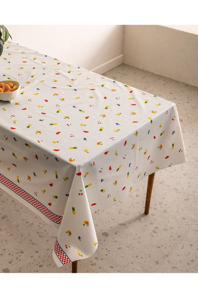Madame Coco Olmira Masa Örtüsü - Renkli - 100x140 cm