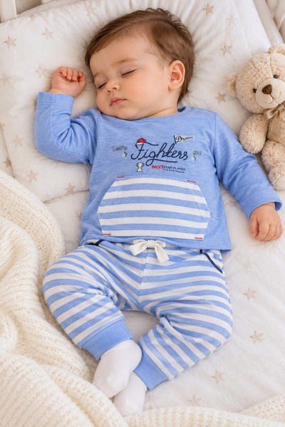 Babyhola Boys' Cotton Pajama Set 11036