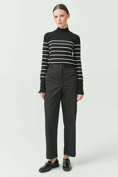 PAULMARK Women's Belt Detail Pants