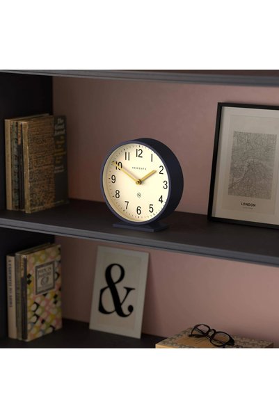 NEWGATE Q Mantel Clock - Petrol Blue