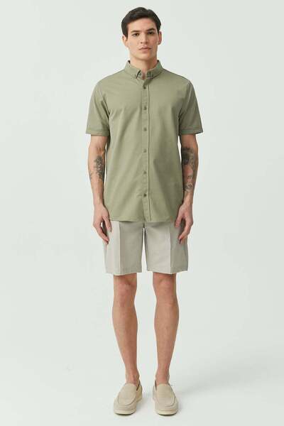 PAULMARK Elastic waist shorts