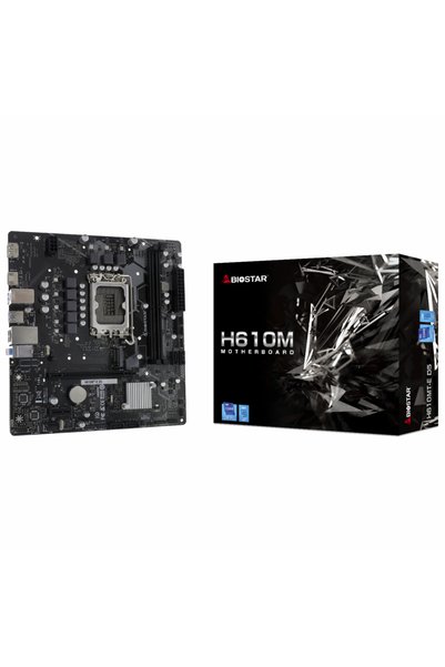 Biostar H610MT-E D5 Intel 1700p DDR5 5600 HDMI DP M2 mATX