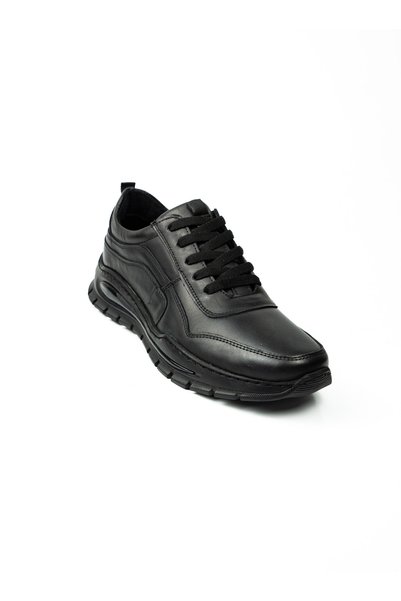BABALİ Restfull 293 Black Leather Casual Men's Shoes