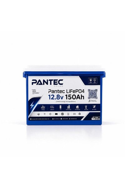 Pantec Solar Pantec 12.8V 150Ah 1.92kWh LiFePO4 Lityum Akü