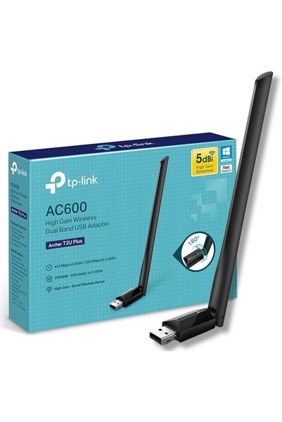 TP-LINK AC600 USB Wi-Fi Dongle, Dual Band 5 GHz Wireless Adapter for PC, Desk...