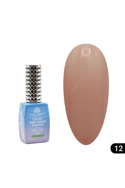 global fashion Color Top Coat, 12 ml, 12