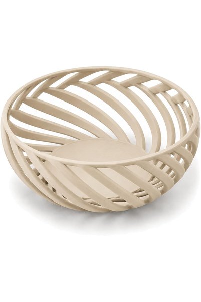 Generic Spiral Lattice Decorative Bowl, 23 cm Modern Geometric Centerpiece fo...