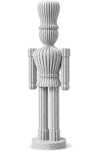 Generic Modern Nutcracker Figurine 21 cm, Ribbed Minimalist Christmas Soldier...