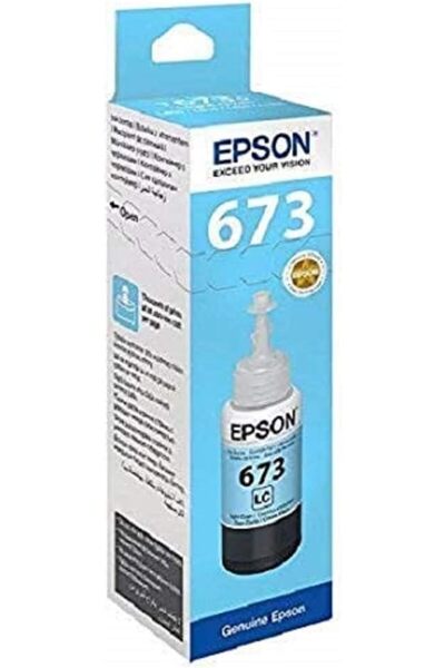 EPSON عبوة حبر أزرق سماوي فاتح T6735، سعة 70 مل.