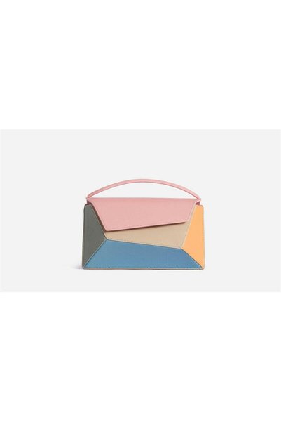 elegant hijab Small Tote Bag with Flowing Colour Design