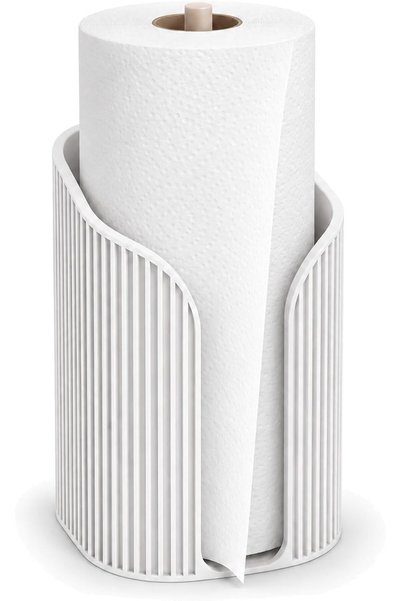 Generic Ribbed Paper Towel Holder Stand, Modern Freestanding Kitchen Roll Hol...