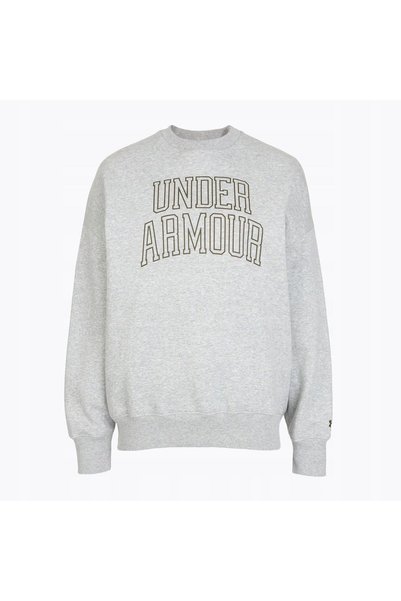 Under Armour Hanorac supradimensionat cu logo pentru femei, gri