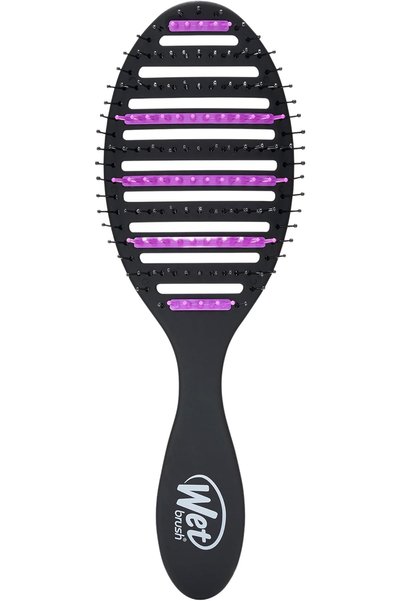 Wet Brush مُعزَّز بالفحم لمنع التجعد وتجفيف سريع |   شعيرات HeatFlex المقاومة...