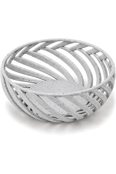 Generic Spiral Lattice Decorative Bowl, 23 cm Modern Geometric Centerpiece fo...