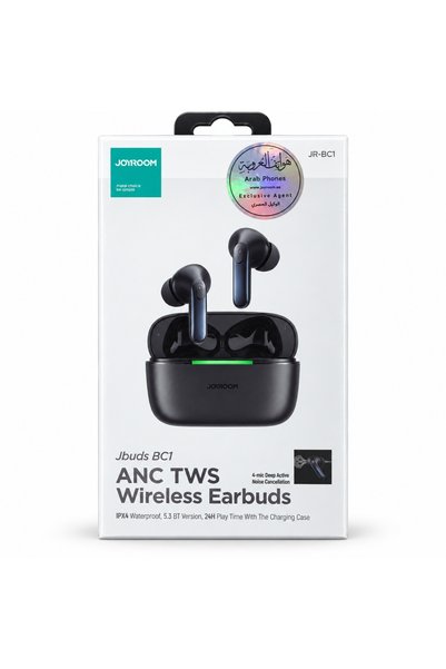 Joyroom JR-BC1 ANC True Wireless Earbuds with Charging Case, Black
