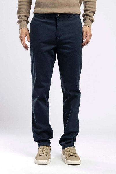 Lee Cooper New Chino 3 Erkek Slim Straight Fit Dokuma Pantolon Lacivert