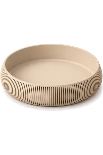 Generic Ribbed Catch-All Bowl 17.6 cm, Round Japandi Decorative Dish for Keys...
