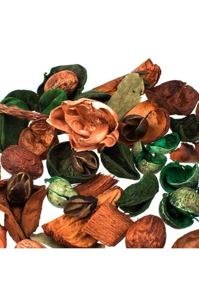 ANTBRO Potpourri decorativ cu flori portocalii și verzi și parfum de pădure d...