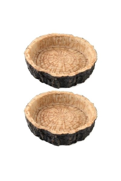 TERRIFI Reptile Food and Water Bowl 2 Pack, Reptile Feeding Dish for Lizards,...