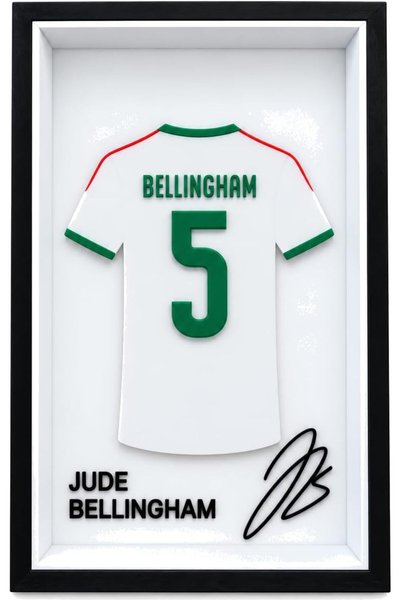 Generic Jude Bellingham No. 5 Collectible Jersey Frame, 23 x 15 cm