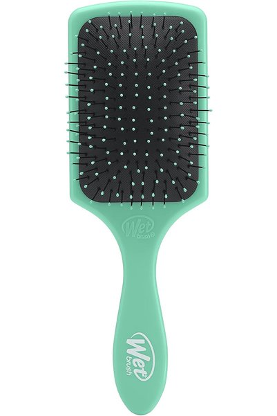 Wet Brush فرشاة فك تشابك الشعر Paddle Detangler، تصميم Aqua الحصري - شعيرات I...