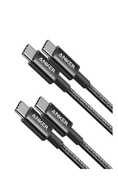 Anker USB C to USB C Cable, Type C 60W Fast Charging Cable (1M, 2Pack) for iP...