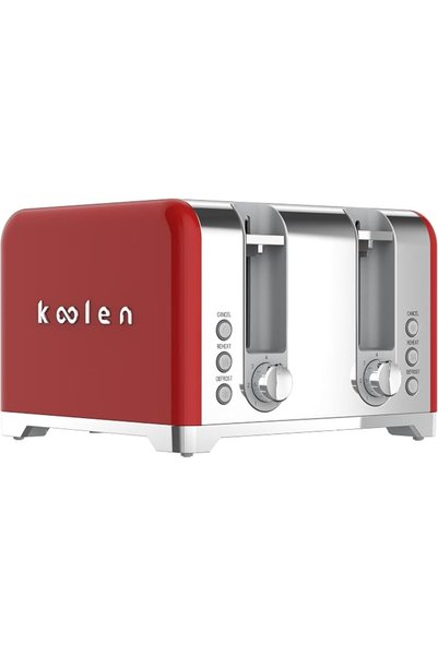 Koolen محمصة خبز من الفولاذ المقاوم للصدأ، طراز "ليمتد لاين"، تتسع لأربع شرائ...