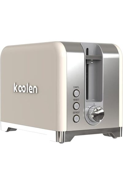 Koolen محمصة خبز مزدوجة من الفولاذ المقاوم للصدأ بقوة 930 واط، لون فضي، إصدار...
