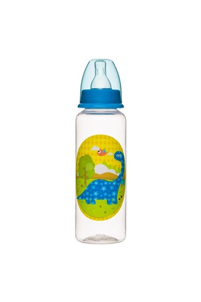 ANTBRO Sticlă de plastic cu tetină de silicon Dinozaur 250ml 0M+, ANTBRO, acc...