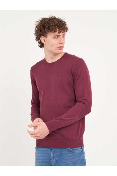 Lee Cooper - Pulover barbat cu maneca lunga de culoare uniforma