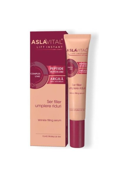 ASLAVİTAL Ser Filler Umplere Riduri, cu Argila Naturala si Peptide Botox-Like...