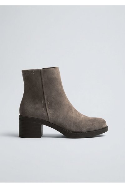 Mammamia D26KB-1780 GENUINE LEATHER 6CM THICK HEEL BOOTS FOR WOMEN