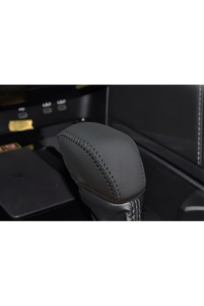 GENERAL Genuine Leather Gear Shift Knob Cover Trim Protector Cap for Toyota 2...