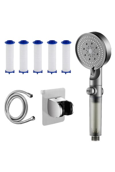 GENERAL Filtered Shower Head with Handheld, High Pressure, 5 Spray Modes