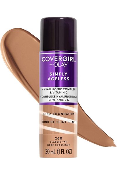 covergirl كريم أساس سائل "أولاي سيمبلي إيجليس" 3 في 1 - لون 242، بيج متوسط، ح...