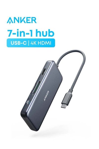 Anker USB C Hub, 341 USB-C Hub (7-in-1) with 4K HDMI, 100W Power Delivery, US...