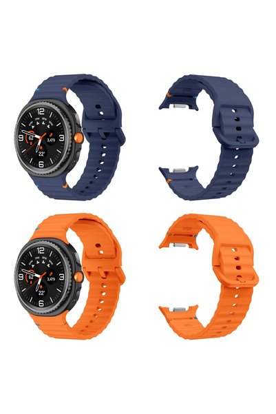 AHLAN 2 Pack Compatible with Samsung Galaxy Watch 8 40mm 44mm Sport Silicone ...