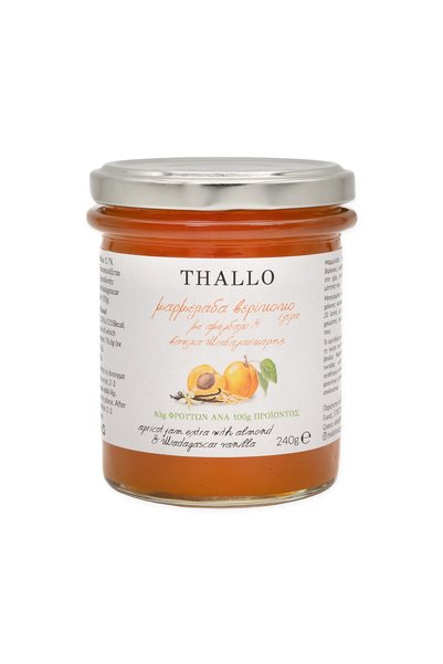 THALLO Μαρμελάδα Βερίκοκο Έξτρα με Αμύγδαλο και Βανίλια Μαδαγασκάρης
