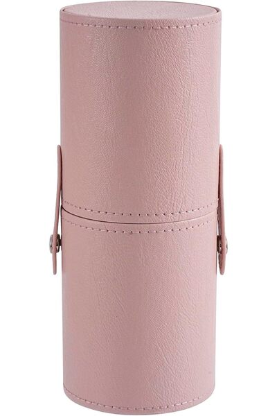 Parlberd Travel Makeup Brush Holder, Waterproof PU Leather Makeup Brush Trave...