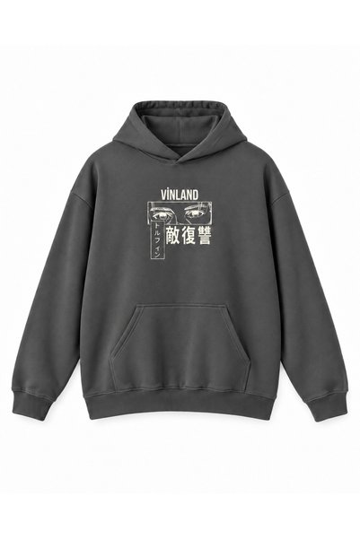 Vordevia Vinland Saga Printed Cotton 3 Thread Threaded Oversize Sweatshirt