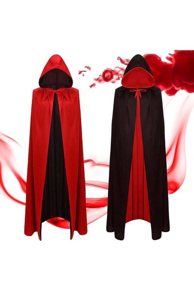 Shengruili Κάπα cosplay unisex, κόκκινο-μαύρο, 90 εκ.,