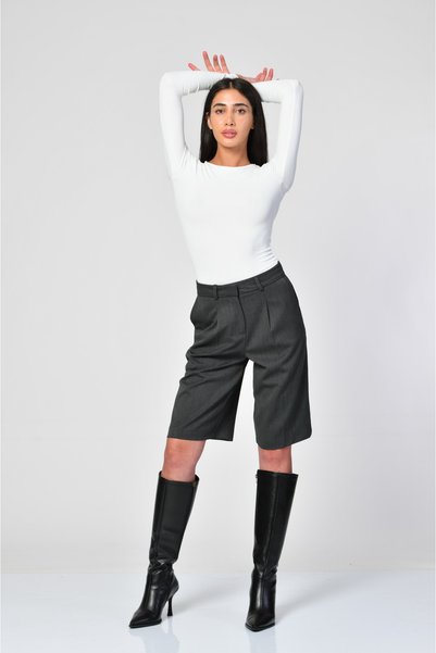 FAF Darted Bermuda Shorts - Anthracite